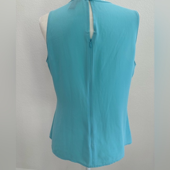 Ann Taylor Aqua Sleeveless Blouse - Picture 6 of 6